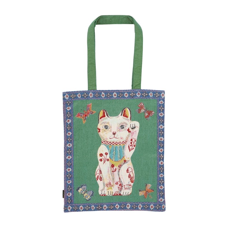 Nathalie Lete ナタリーレテ Rectangle tote bag Lucky cat